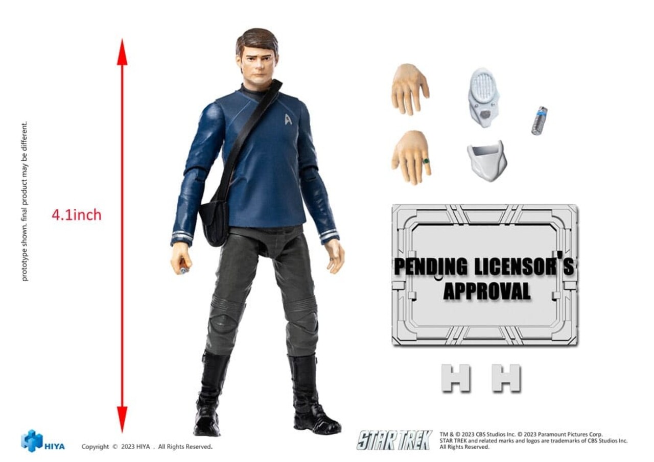 Hiya Toys Star Trek Exquisite Mini Action Figure 1/18 Star Trek 2009 McCoy10 cm Hiya Toys Star Trek Exquisite Mini Action Figure 1/18 Star Trek 2009 McCoy10 cm