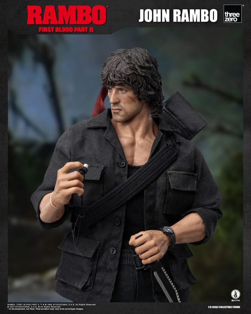 Threezero Rambo: First Blood II Action Figure 1/6 John Rambo 30 cm Threezero Rambo: First Blood II Action Figure 1/6 John Rambo 30 cm
