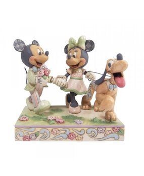 Minnie, Mickey & Pluto in Spring 14 cm - Planet Fantasy