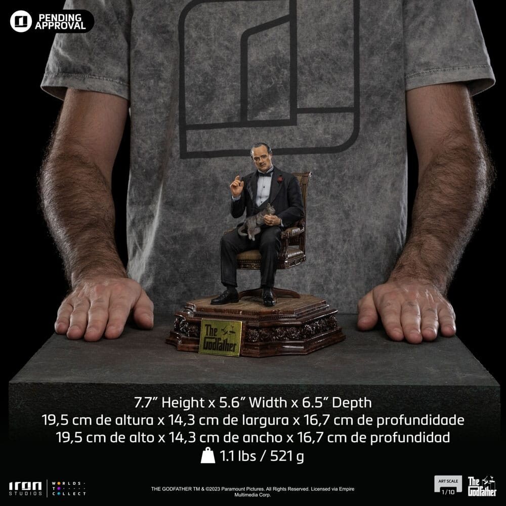 Iron Studios The Godfather Scale Statue 1/10 Don Vito Corelione 19 cm Iron Studios The Godfather Scale Statue 1/10 Don Vito Corelione 19 cm