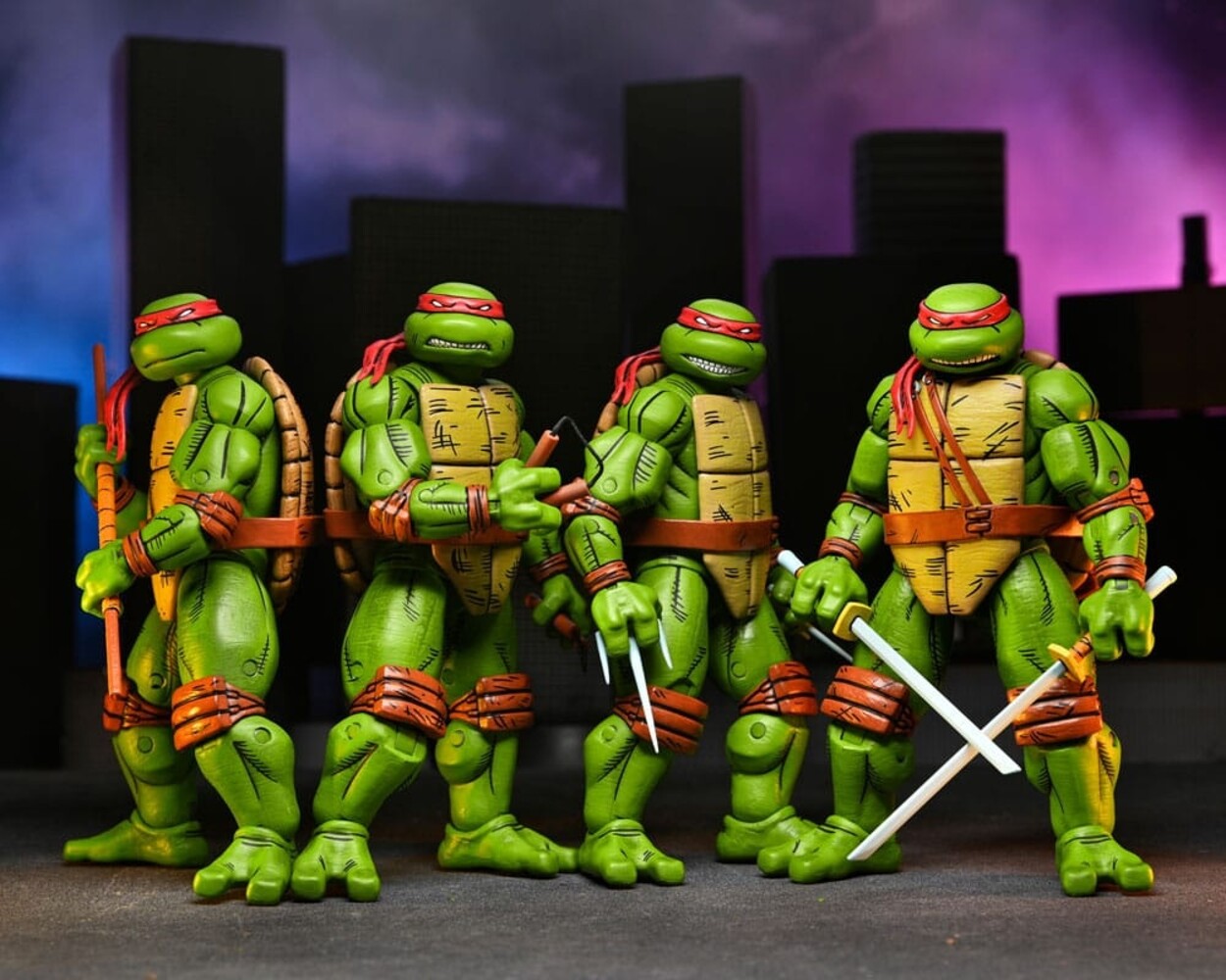 Teenage Mutant Ninja Turtles NECA Animated Series 4 Pack (Cartoon)