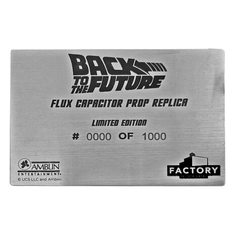 Factory Entertainment Back to the Future Prop Réplique 1/1 Flux Capacitor Limited Edition 40 cm Factory Entertainment Back to the Future Prop Réplique 1/1 Flux Capacitor Limited Edition 40 cm