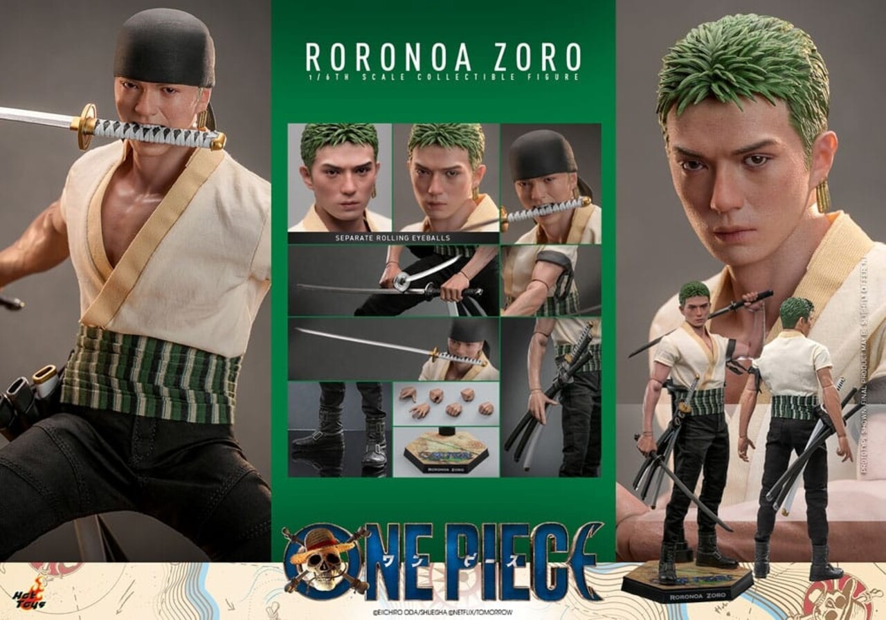 Hot Toys One Piece (Netflix) Action Figure 1/6 Roronoa Zoro 31 cm Hot Toys One Piece (Netflix) Action Figure 1/6 Roronoa Zoro 31 cm
