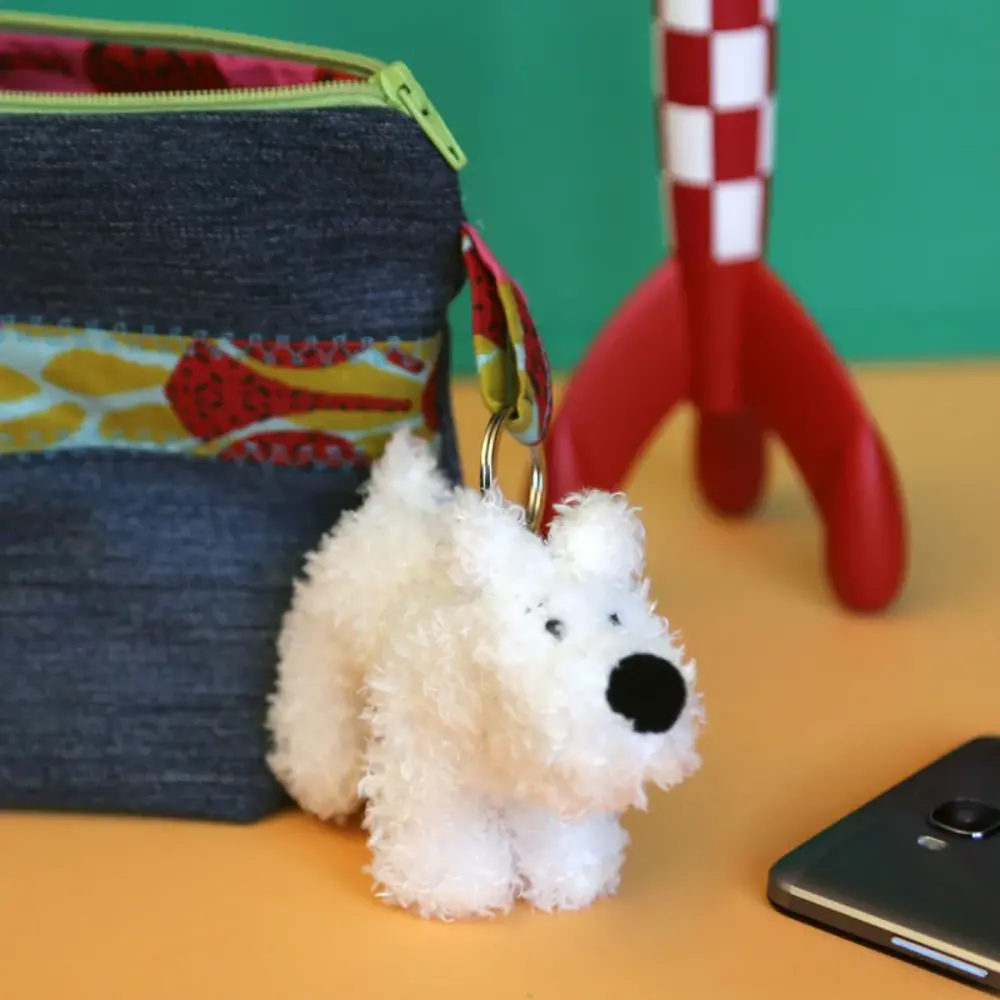 Tintinimaginatio Tintin Plush Figure Snowy Keychain 8 cm Tintinimaginatio Tintin Plush Figure Snowy Keychain 8 cm