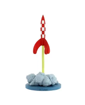 Tintinimaginatio Kuifje Beeld Opstijgende Raket 43 cm Tintinimaginatio Kuifje Beeld Opstijgende Raket 43 cm