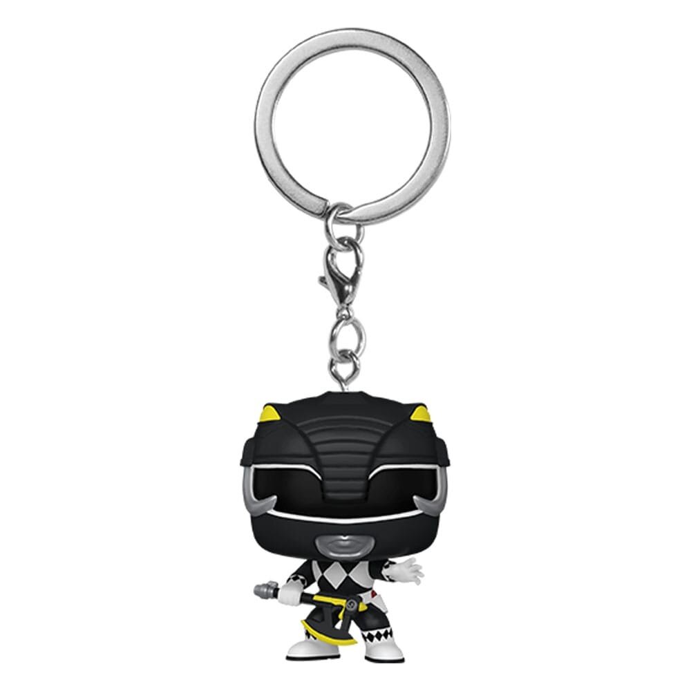 Funko Power Rangers 30th POP! Vinyl Black Ranger Keychain 4 cm Funko Power Rangers 30th POP! Vinyl Black Ranger Keychain 4 cm