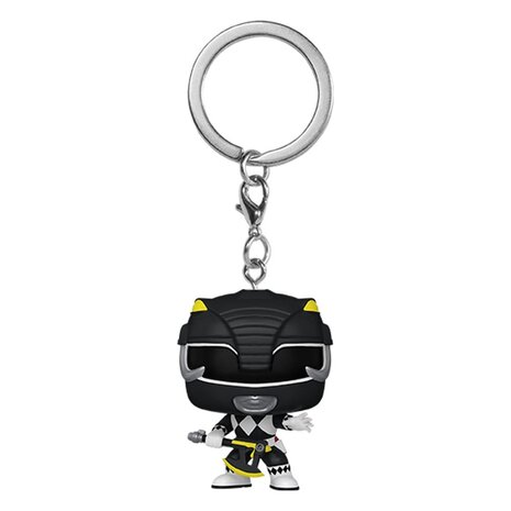 Funko Power Rangers 30th POP! Vinyl Black Ranger Sleutelhanger 4 cm Funko Power Rangers 30th POP! Vinyl Black Ranger Sleutelhanger 4 cm