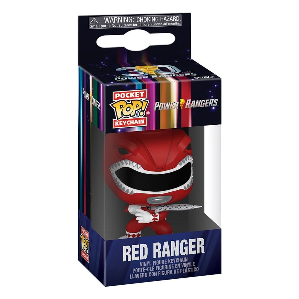 Funko Power Rangers 30th POP! Vinyl Red RAnger Keychain 4 cm Funko Power Rangers 30th POP! Vinyl Red RAnger Keychain 4 cm