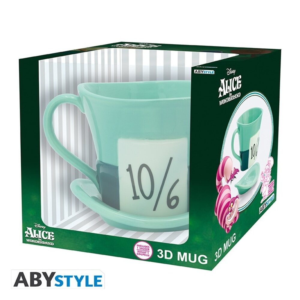 ABY Style Alice in Wonderland Mad Hatter 3D Mug ABY Style Alice in Wonderland Mad Hatter 3D Mug