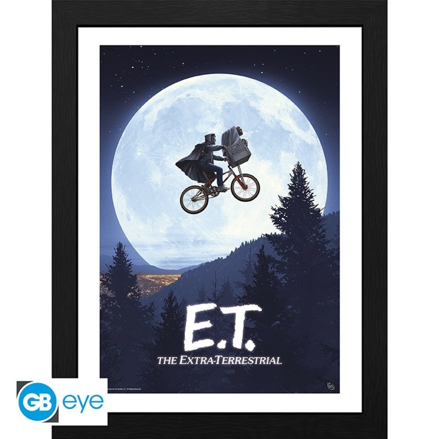E.T. The Extra-Terrestrial Framed Print Moon 30 x 40 - Planet Fantasy
