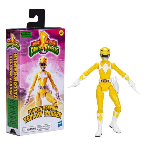 Hasbro Power Rangers Action Figure Mighty Morphin Yellow Ranger 15 cm Hasbro Power Rangers Action Figure Mighty Morphin Yellow Ranger 15 cm