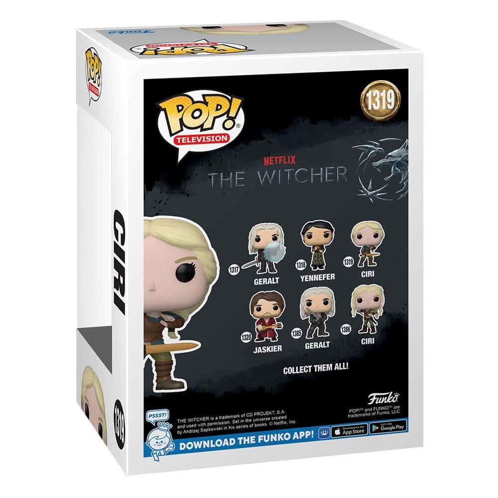 Funko The Witcher POP! TV Vinyl Figure Ciri w/sword #1319 Funko The Witcher POP! TV Vinyl Figure Ciri w/sword #1319