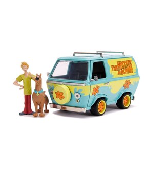 Jada Toys Scooby Doo Hollywood Rides Diecast Model 1/24 Mystery Van with Figures Jada Toys Scooby Doo Hollywood Rides Diecast Model 1/24 Mystery Van with Figures