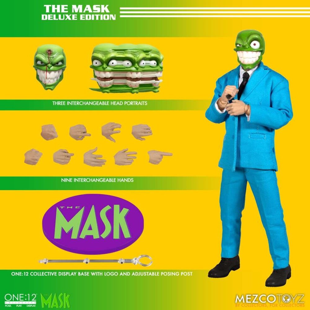 Mezco Toyz The Mask Deluxe Action Figure 1/12 The Mask Comic 16 cm Mezco Toyz The Mask Deluxe Action Figure 1/12 The Mask Comic 16 cm