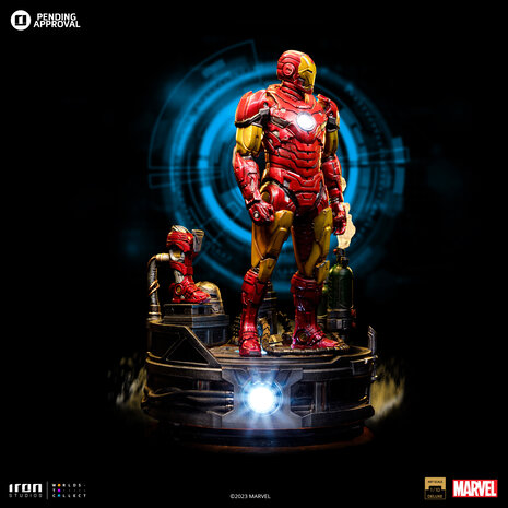 Marvel Deluxe Art Scale Statue 1/10 Iron Man Unleashed 23 cm