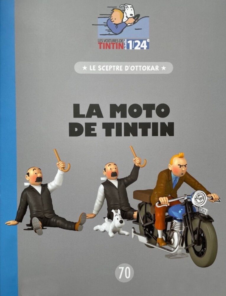 Tintinimaginatio Tintin Car 1/24 #70 Tintin Motorcycle Tintinimaginatio Tintin Car 1/24 #70 Tintin Motorcycle