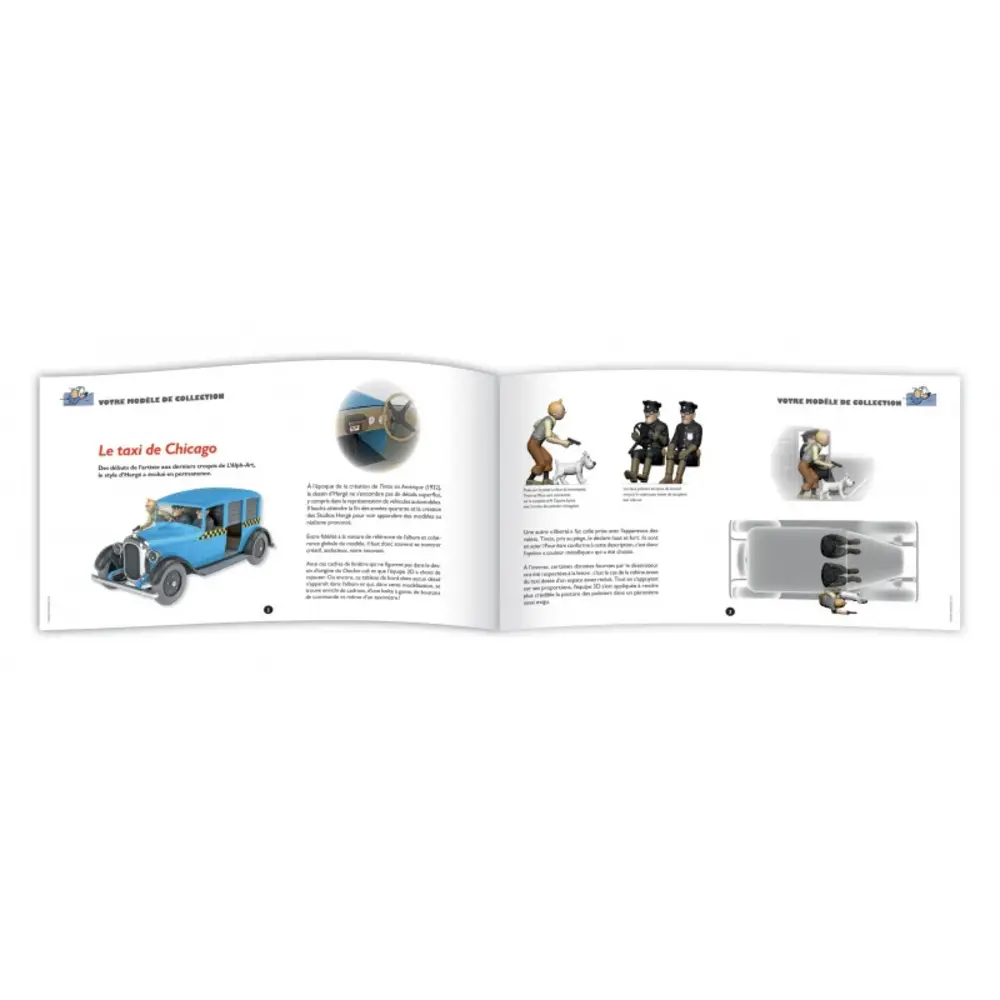 Tintinimaginatio Kuifje Auto 1/24 #07 De Taxi van Chicago Tintinimaginatio Kuifje Auto 1/24 #07 De Taxi van Chicago