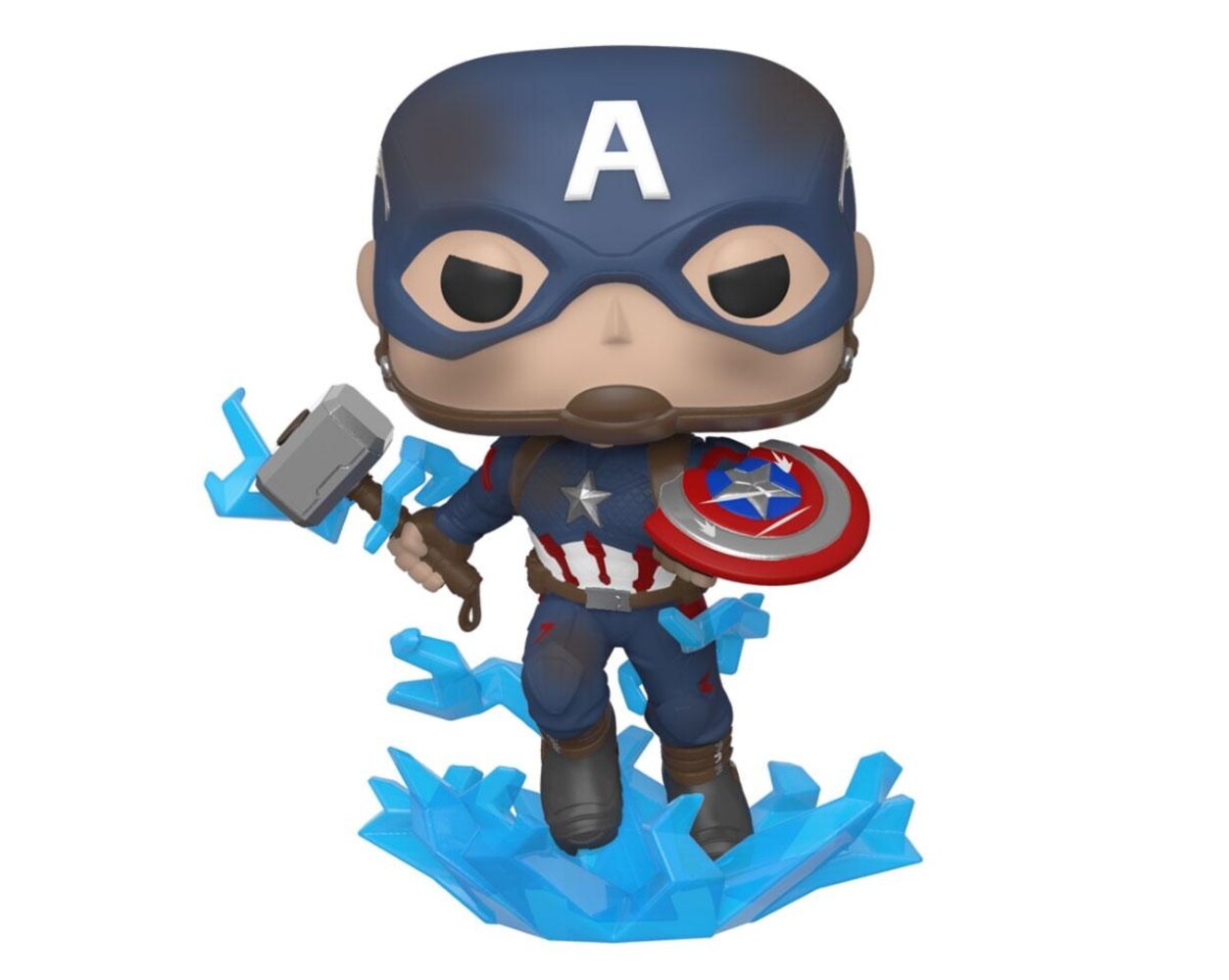 Funko Avengers: Endgame POP! Movies Vinyl Figure Captain America w/Broken Shield & Mjölnir #573 Funko Avengers: Endgame POP! Movies Vinyl Figure Captain America w/Broken Shield & Mjölnir #573