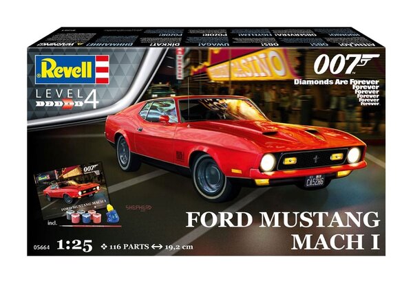 Revell James Bond Model Kit 1/24 Ford Mustang Mach I (Diamonds Are Forever) Revell James Bond Model Kit 1/24 Ford Mustang Mach I (Diamonds Are Forever)