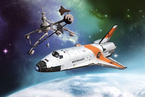 Revell James Bond Model Kit 1/144 Space Shuttle (Moonraker) Revell James Bond Model Kit 1/144 Space Shuttle (Moonraker)