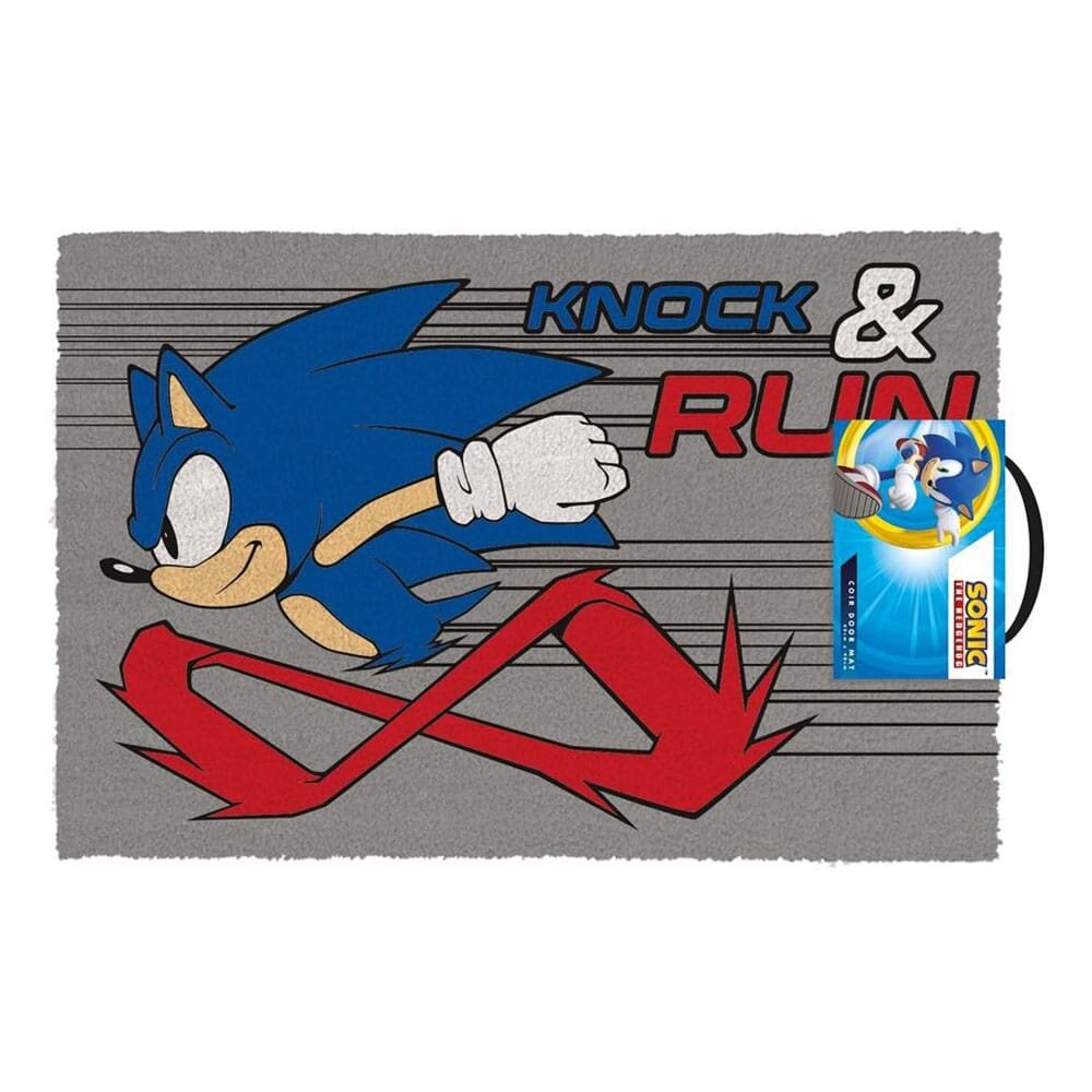 Pyramid International Sonic The Hedgehog Deurmat Knock And Run 40 x 60 cm Pyramid International Sonic The Hedgehog Deurmat Knock And Run 40 x 60 cm