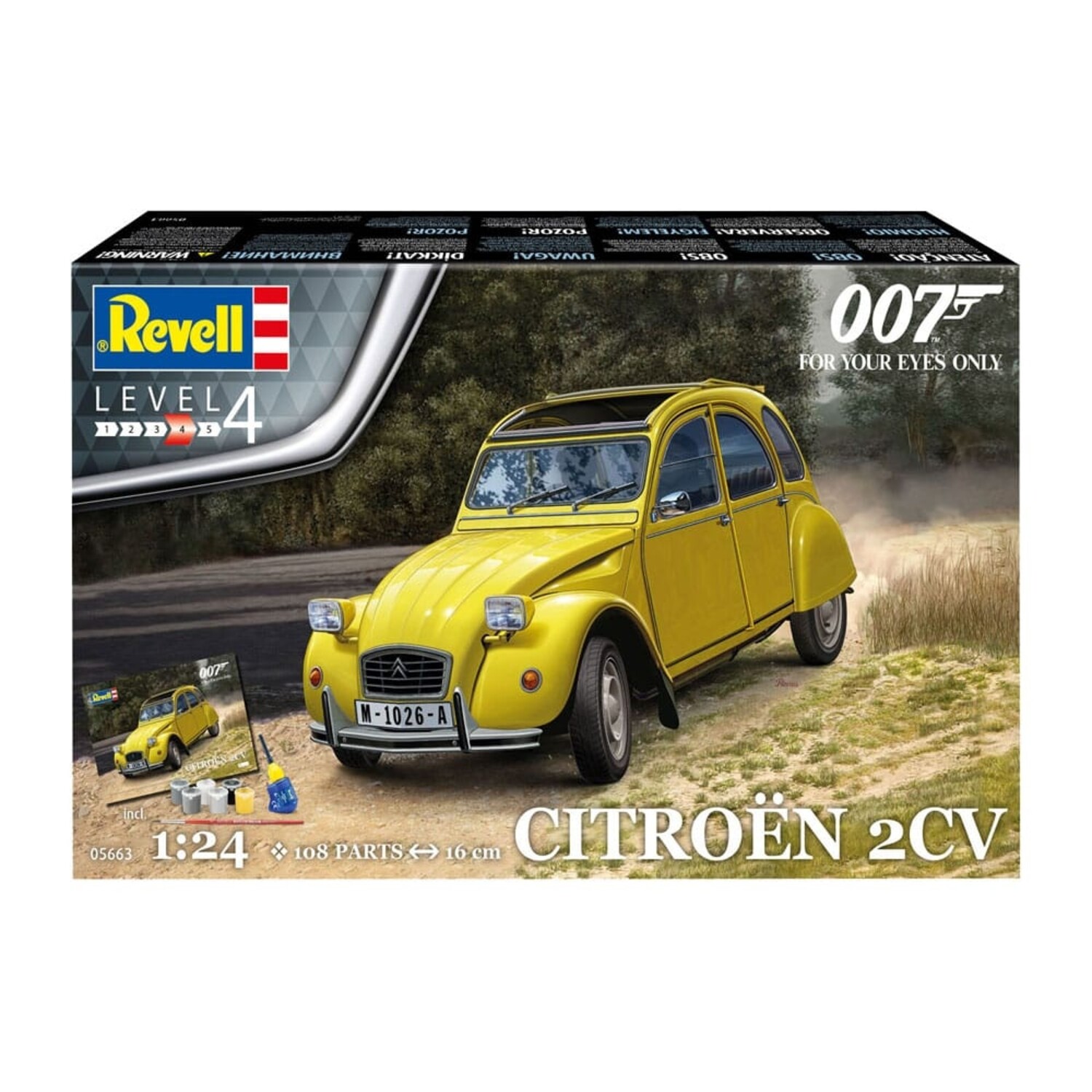 James Bond Model Kit 1/24 Citroen 2 CV (For Your Eyes Only