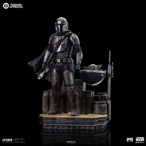 Iron Studios Star Wars: The Mandalorian Art Scale Statue 1/10 Din Djarin and Grogu 21 cm Iron Studios Star Wars: The Mandalorian Art Scale Statue 1/10 Din Djarin and Grogu 21 cm