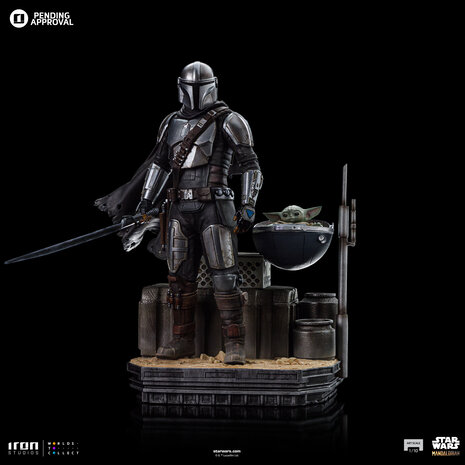 Iron Studios Star Wars: The Mandalorian Art Scale Statue 1/10 Din Djarin and Grogu 21 cm Iron Studios Star Wars: The Mandalorian Art Scale Statue 1/10 Din Djarin and Grogu 21 cm