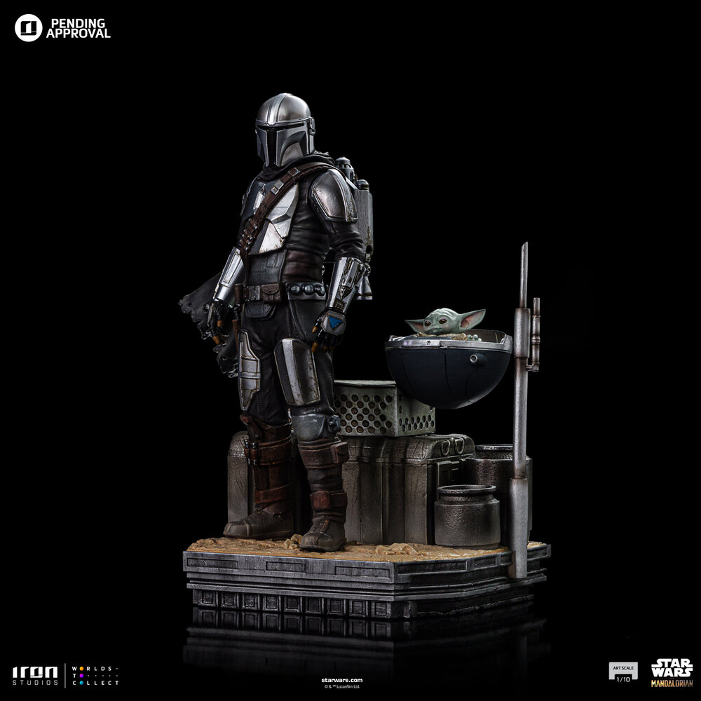 Iron Studios Star Wars: The Mandalorian Scale Statue 1/10 Din Djarin and Din Grogu 21 cm Iron Studios Star Wars: The Mandalorian Scale Statue 1/10 Din Djarin and Din Grogu 21 cm