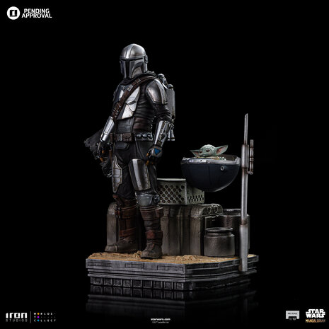 Iron Studios Star Wars: The Mandalorian Art Scale Statue 1/10 Din Djarin and Grogu 21 cm Iron Studios Star Wars: The Mandalorian Art Scale Statue 1/10 Din Djarin and Grogu 21 cm