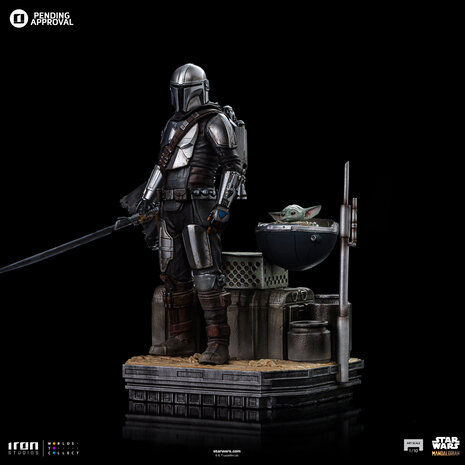 Iron Studios Star Wars: The Mandalorian Art Scale Statue 1/10 Din Djarin and Grogu 21 cm Iron Studios Star Wars: The Mandalorian Art Scale Statue 1/10 Din Djarin and Grogu 21 cm