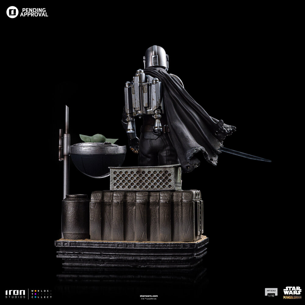 Iron Studios Star Wars: The Mandalorian Art Scale Statue 1/10 Din Djarin and Grogu 21 cm Iron Studios Star Wars: The Mandalorian Art Scale Statue 1/10 Din Djarin and Grogu 21 cm