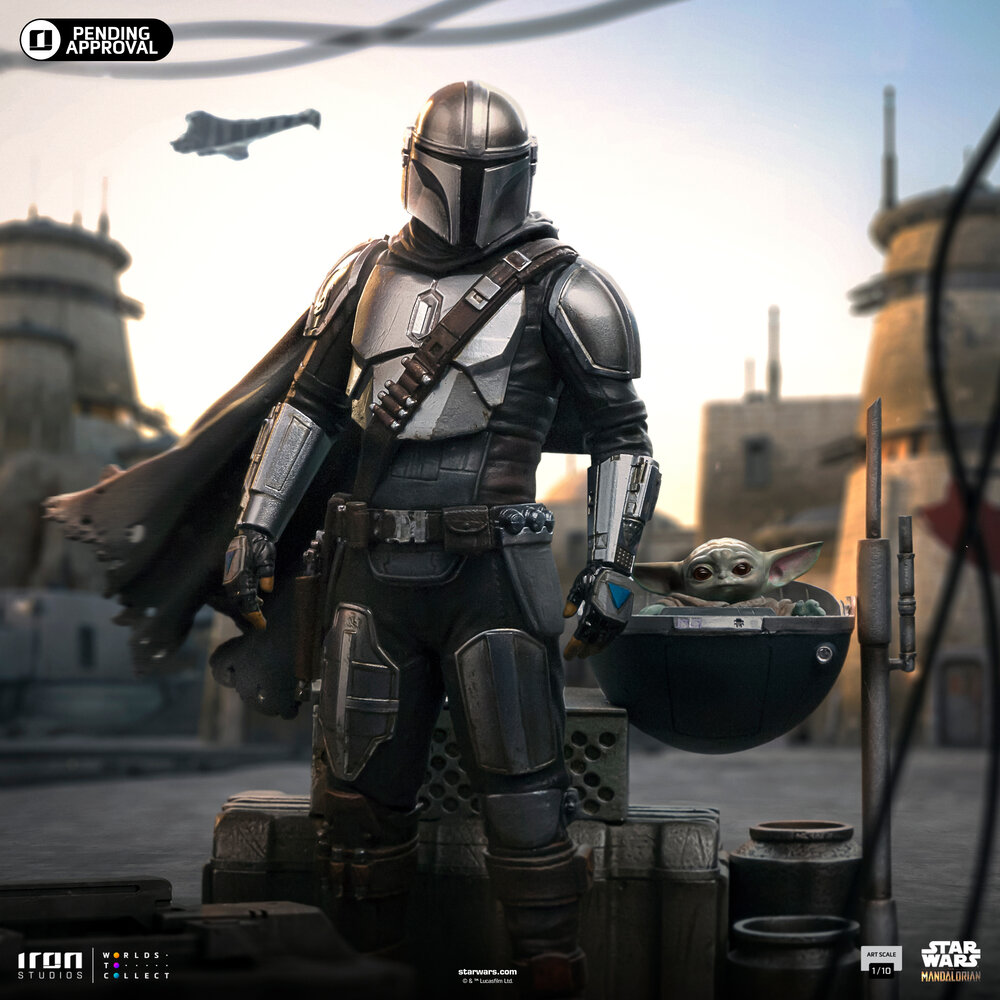 Iron Studios Star Wars: The Mandalorian Scale Statue 1/10 Din Djarin and Din Grogu 21 cm Iron Studios Star Wars: The Mandalorian Scale Statue 1/10 Din Djarin and Din Grogu 21 cm