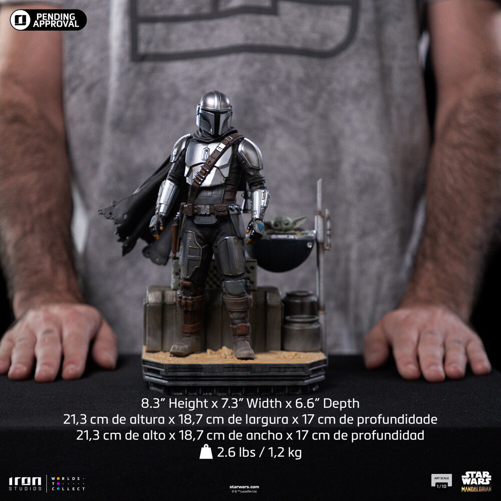Iron Studios Star Wars: The Mandalorian Art Scale Statue 1/10 Din Djarin and Grogu 21 cm Iron Studios Star Wars: The Mandalorian Art Scale Statue 1/10 Din Djarin and Grogu 21 cm