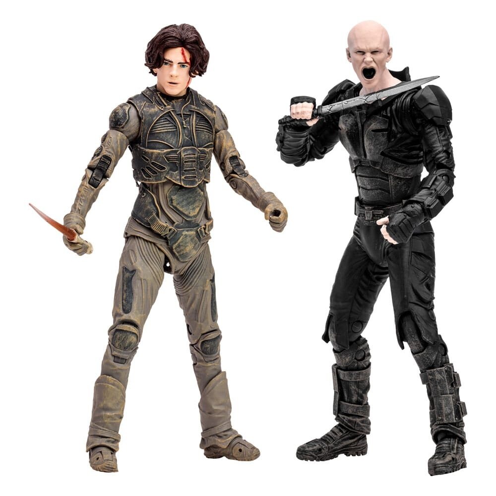 McFarlane Toys Dune: Part Two Feyd-Rautha Harkonnen and Paul Atreides 7-in  Action Figure Set 2-Pack