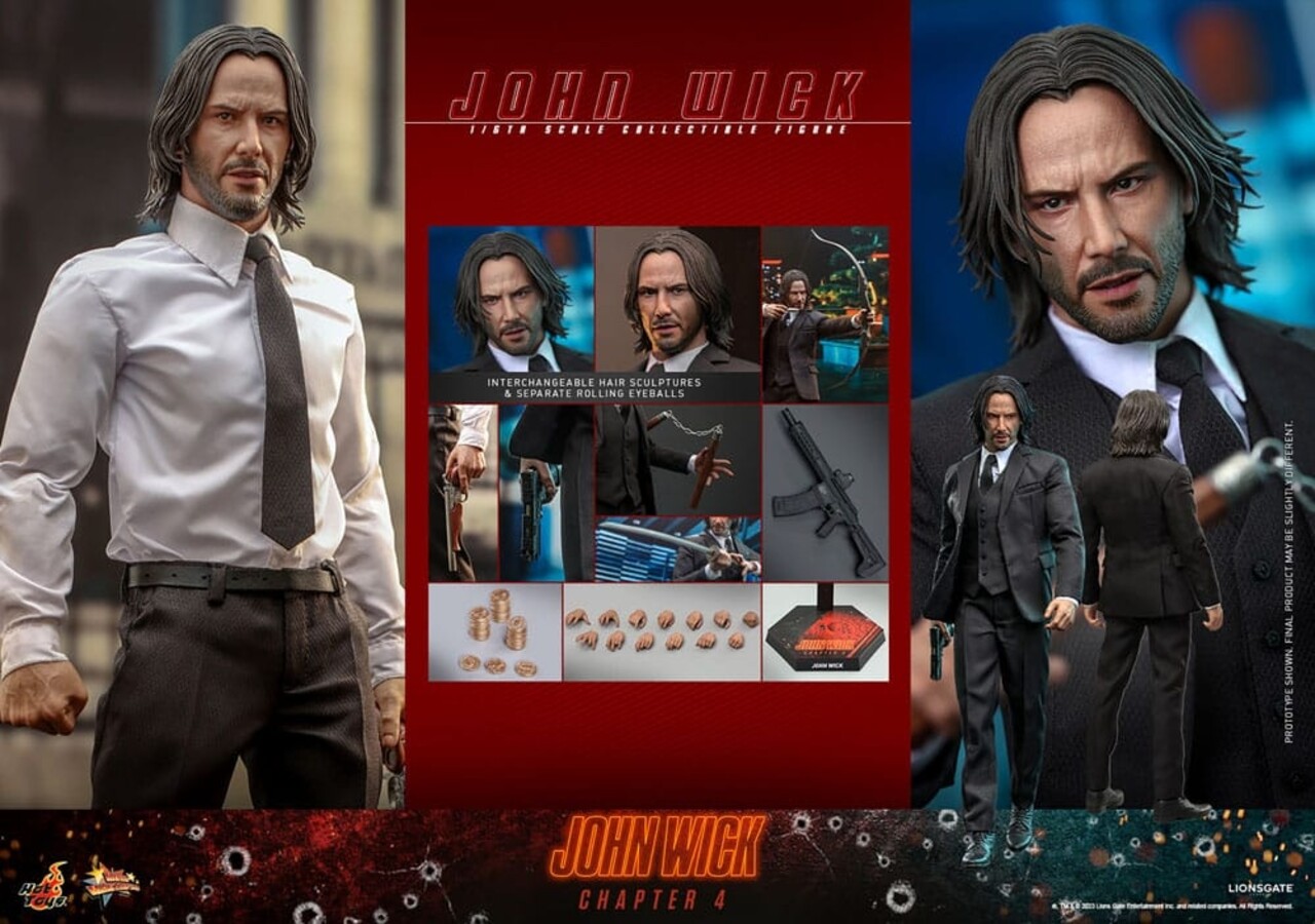 Hot Toys John Wick: Chapter 4 Movie Masterpiece Action Figure 1/6 John Wick 30 cm Hot Toys John Wick: Chapter 4 Movie Masterpiece Action Figure 1/6 John Wick 30 cm