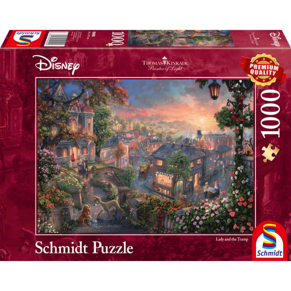 Schmidt Disney Dreams Puzzel Lady en de Vagebond (1000 stukken) Schmidt Disney Dreams Puzzel Lady en de Vagebond (1000 stukken)