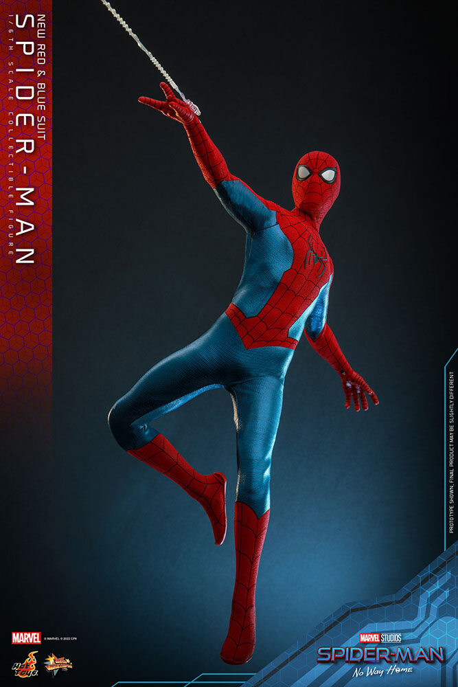 Hot Toys Spider-Man: No Way Home Action Figure 1/6 Spider-Man (New Red and Blue Suit) 28 cm Hot Toys Spider-Man: No Way Home Action Figure 1/6 Spider-Man (New Red and Blue Suit) 28 cm