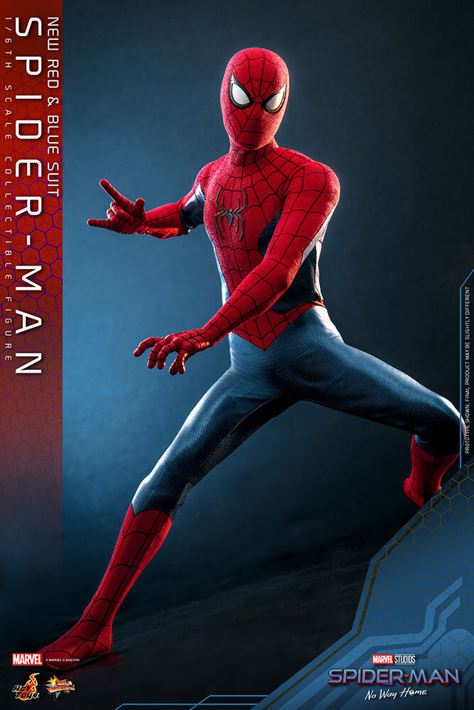Hot Toys Spider-Man: No Way Home Action Figure 1/6 Spider-Man (New Red and Blue Suit) 28 cm Hot Toys Spider-Man: No Way Home Action Figure 1/6 Spider-Man (New Red and Blue Suit) 28 cm