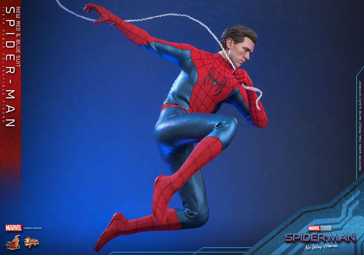 Hot Toys Spider-Man: No Way Home Action Figure 1/6 Spider-Man (New Red and Blue Suit) 28 cm Hot Toys Spider-Man: No Way Home Action Figure 1/6 Spider-Man (New Red and Blue Suit) 28 cm