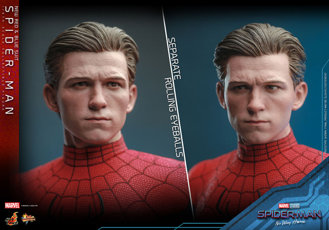 Hot Toys Spider-Man: No Way Home Action Figure 1/6 Spider-Man (New Red and Blue Suit) 28 cm Hot Toys Spider-Man: No Way Home Action Figure 1/6 Spider-Man (New Red and Blue Suit) 28 cm