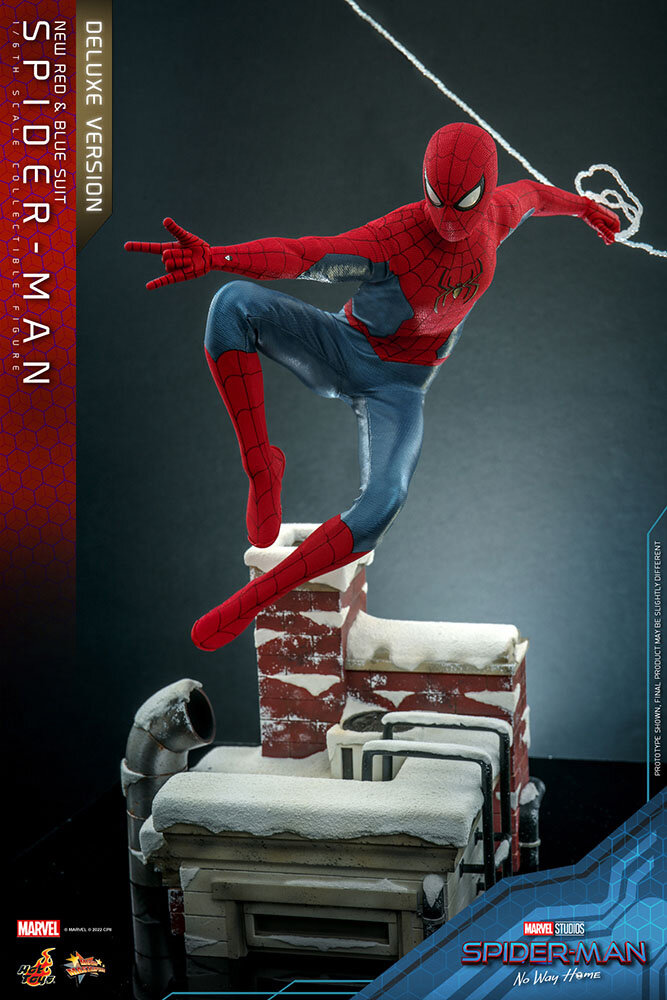 Hot Toys Spider-Man: No Way Home Action Figure 1/6 Spider-Man (New Red and Blue Suit) (Deluxe Version) 28 cm Hot Toys Spider-Man: No Way Home Action Figure 1/6 Spider-Man (New Red and Blue Suit) (Deluxe Version) 28 cm