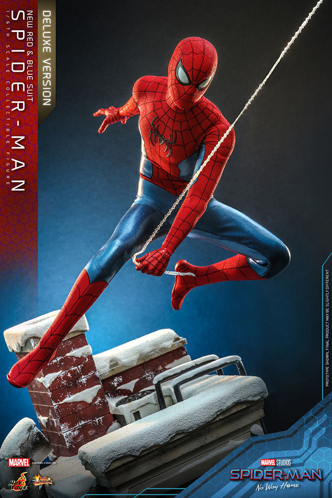 Hot Toys Spider-Man: No Way Home Action Figure 1/6 Spider-Man (New Red and Blue Suit) (Deluxe Version) 28 cm Hot Toys Spider-Man: No Way Home Action Figure 1/6 Spider-Man (New Red and Blue Suit) (Deluxe Version) 28 cm