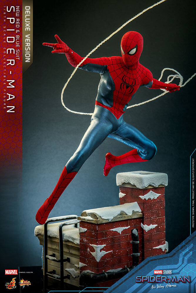 Hot Toys Spider-Man: No Way Home Action Figure 1/6 Spider-Man (New Red and Blue Suit) (Deluxe Version) 28 cm Hot Toys Spider-Man: No Way Home Action Figure 1/6 Spider-Man (New Red and Blue Suit) (Deluxe Version) 28 cm