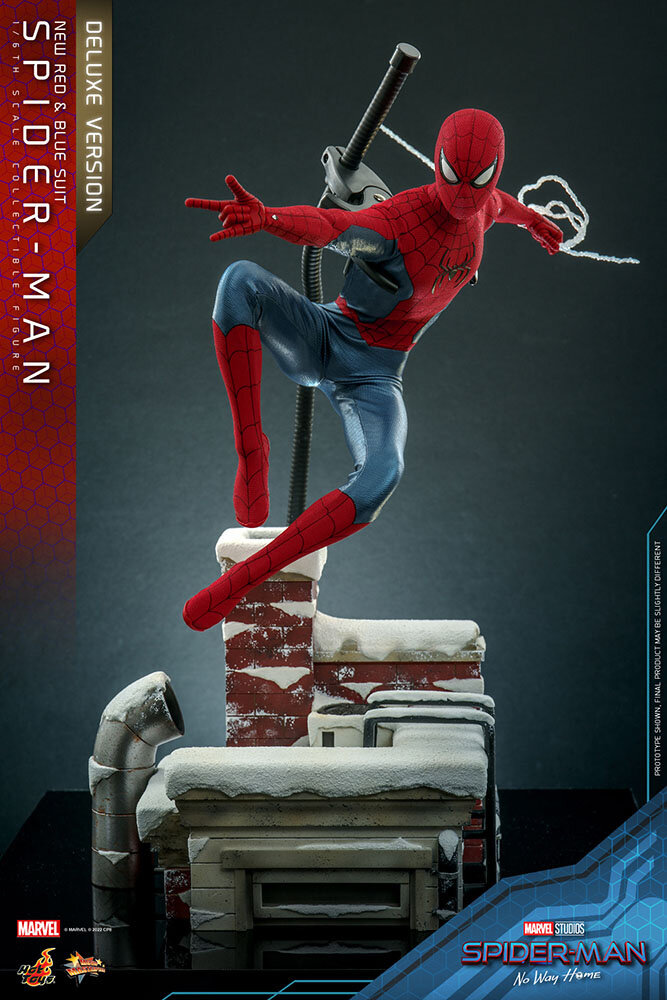 Hot Toys Spider-Man: No Way Home Action Figure 1/6 Spider-Man (New Red and Blue Suit) (Deluxe Version) 28 cm Hot Toys Spider-Man: No Way Home Action Figure 1/6 Spider-Man (New Red and Blue Suit) (Deluxe Version) 28 cm