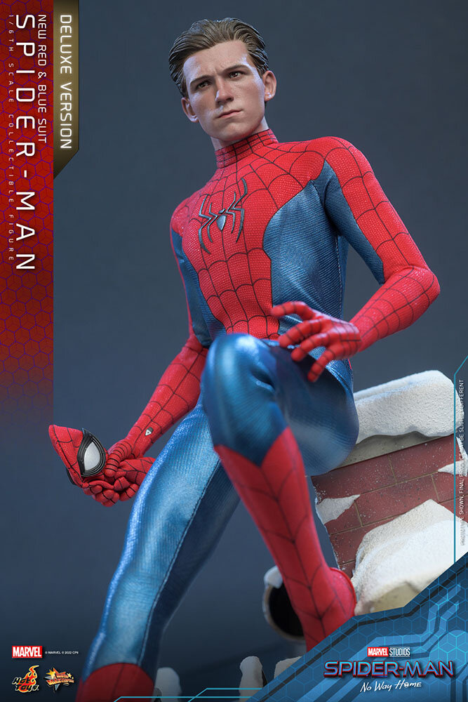 Hot Toys Spider-Man: No Way Home Action Figure 1/6 Spider-Man (New Red and Blue Suit) (Deluxe Version) 28 cm Hot Toys Spider-Man: No Way Home Action Figure 1/6 Spider-Man (New Red and Blue Suit) (Deluxe Version) 28 cm
