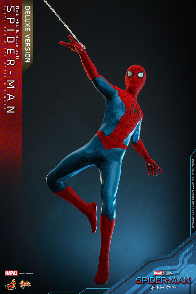 Hot Toys Spider-Man: No Way Home Action Figure 1/6 Spider-Man (New Red and Blue Suit) (Deluxe Version) 28 cm Hot Toys Spider-Man: No Way Home Action Figure 1/6 Spider-Man (New Red and Blue Suit) (Deluxe Version) 28 cm