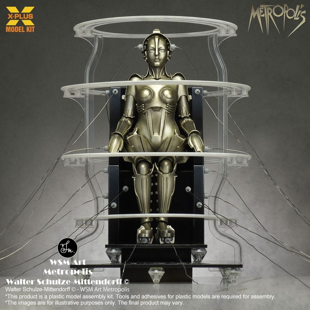Metropolis Plastic Model Kit 1/8 Maschinenmensch Seated Ver. 18 cm Metropolis Plastic Model Kit 1/8 Maschinenmensch Seated Ver. 18 cm