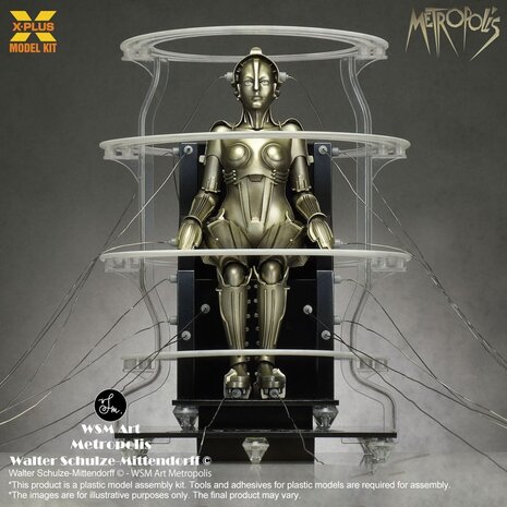 Metropolis Plastic Model Kit 1/8 Maschinenmensch Seated Ver. 18 cm Metropolis Plastic Model Kit 1/8 Maschinenmensch Seated Ver. 18 cm