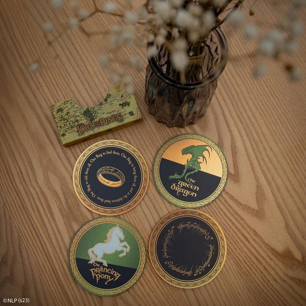 Cinereplicas Lord of the Rings Set Coasters (4 pieces) Cinereplicas Lord of the Rings Set Coasters (4 pieces)